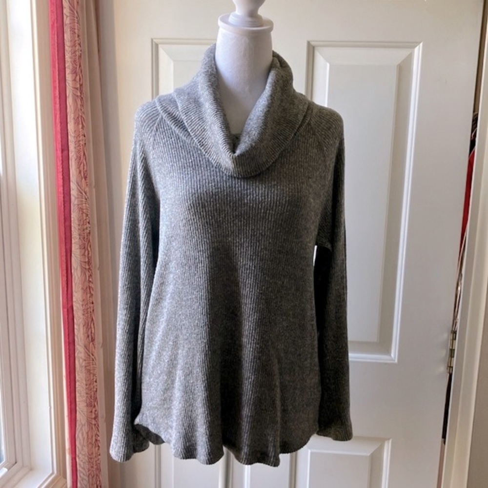 Maeve by Anthropologie Women’s Cowl Neck Sweater Long Sleeve Gray Size M